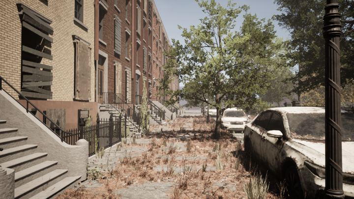 Washington Place, looking west
